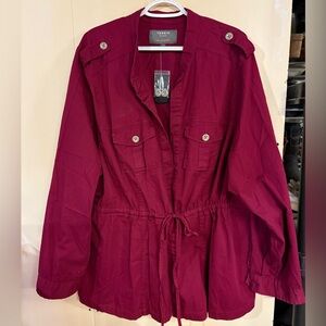 Torrid Women's Deep Red Utility Jacket
